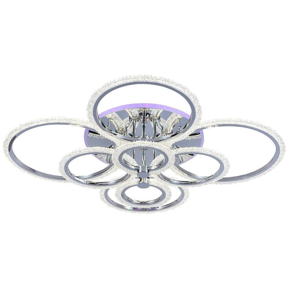 Изображение товара Светодиодная люстра 8003/8 CHR Profit Light с RGB подсветкой и пультом управления