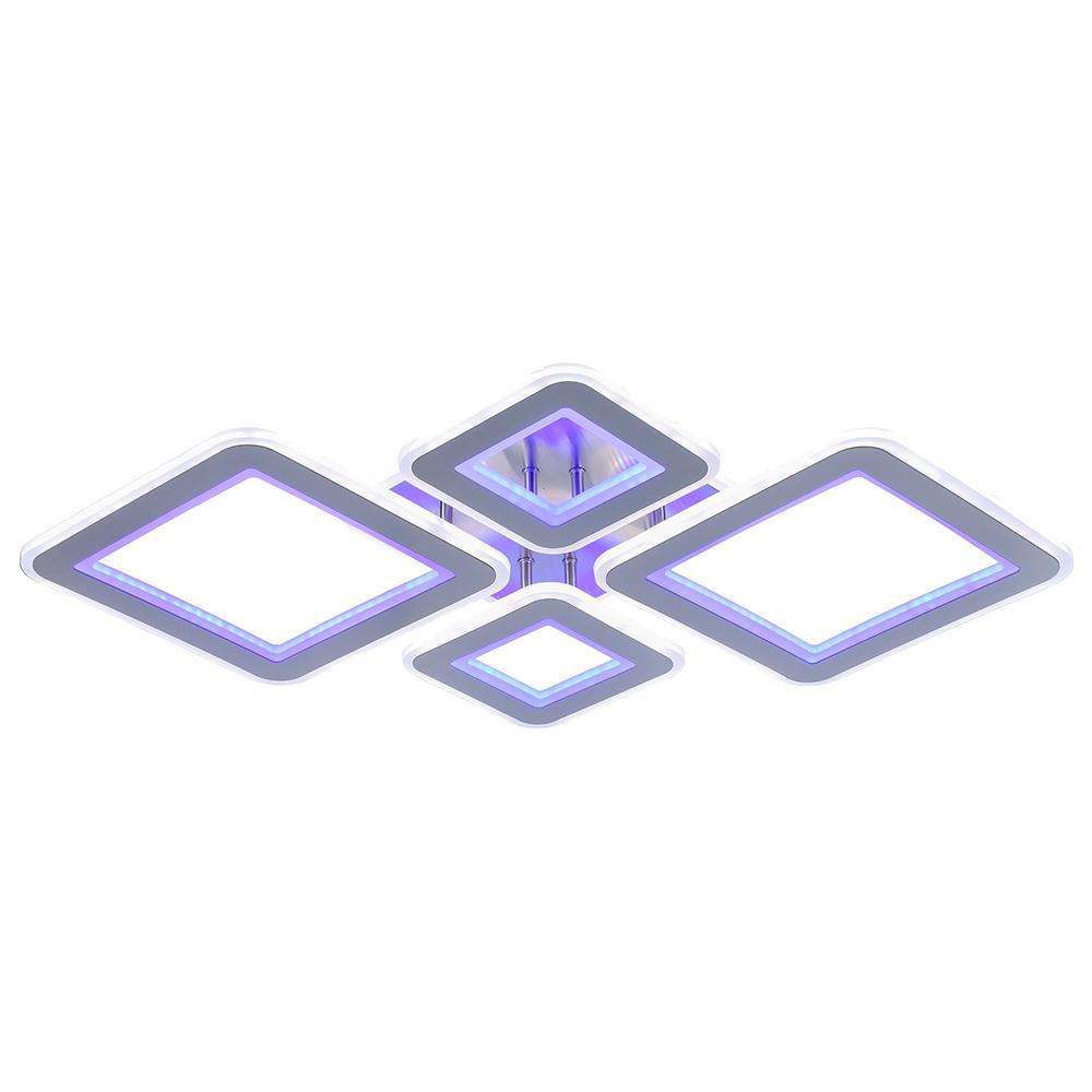 Изображение товара Светодиодная люстра NKL 8009/2+2 с пультом и диммированием 138W+100W