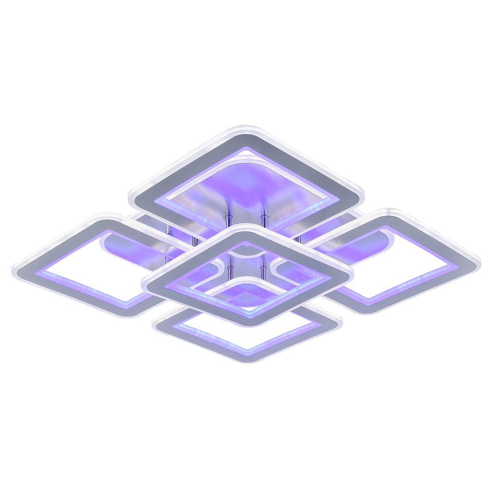 Изображение товара Светодиодная люстра Profit Light 8009/4+1 NKL 220W+160W BL+YL Пульт