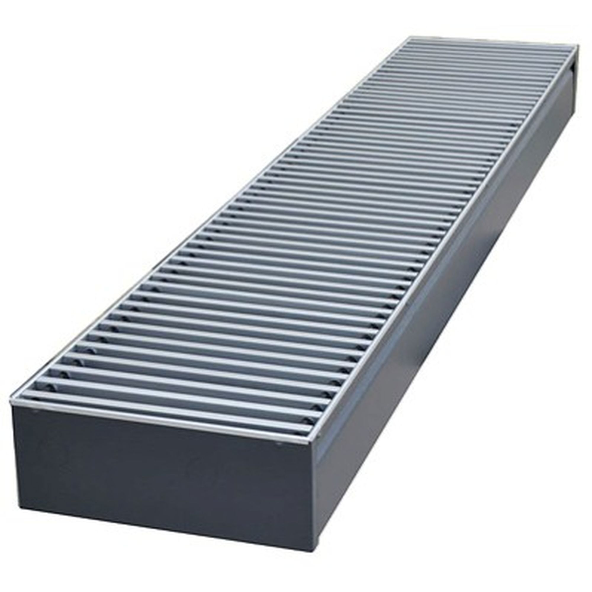 Изображение товара Внутрипольный конвектор КЗТО Бриз 260x80x2000 мм серый