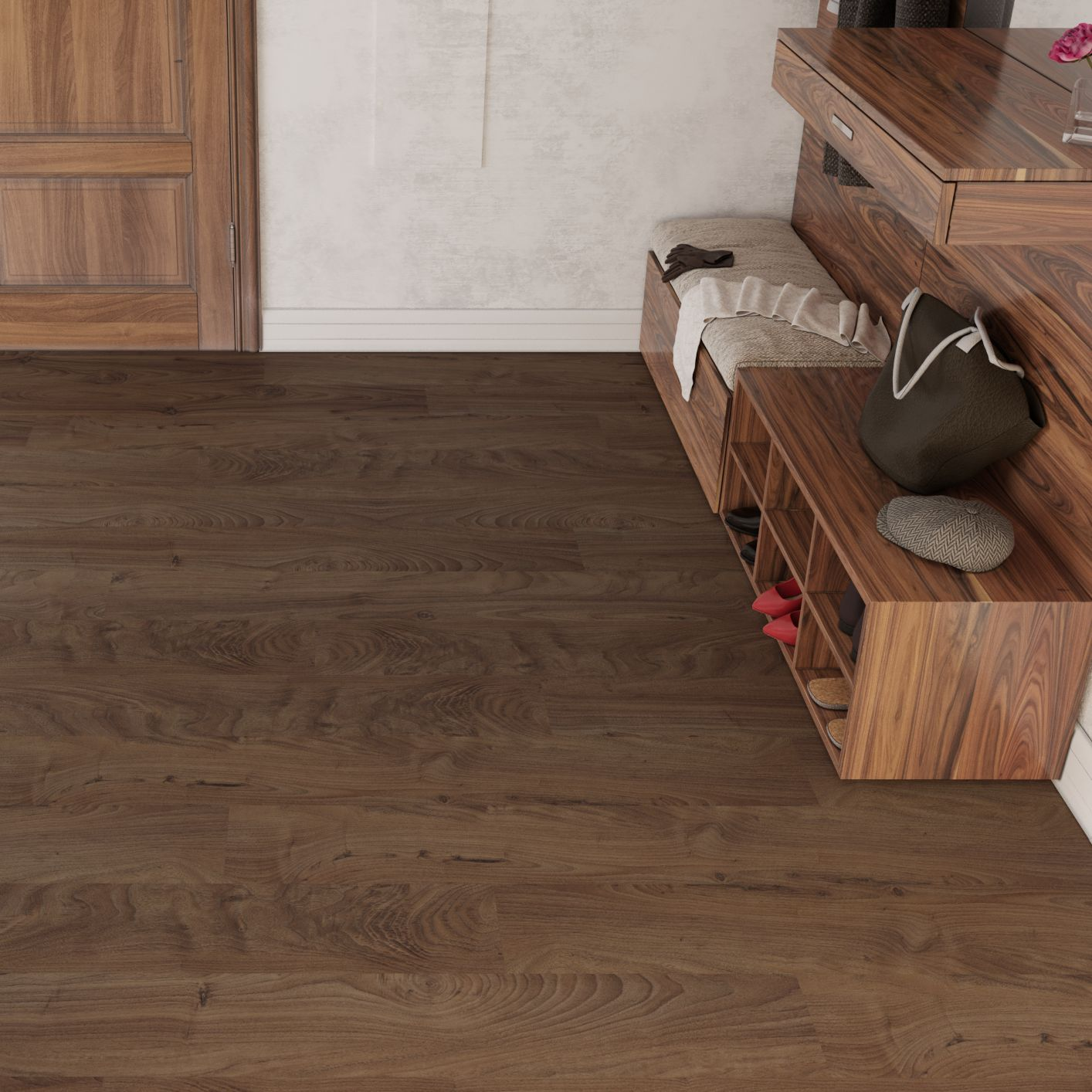 Изображение товара Ламинат «Орех антик» 33 класс толщина 8 мм с фаской 1.835 м²