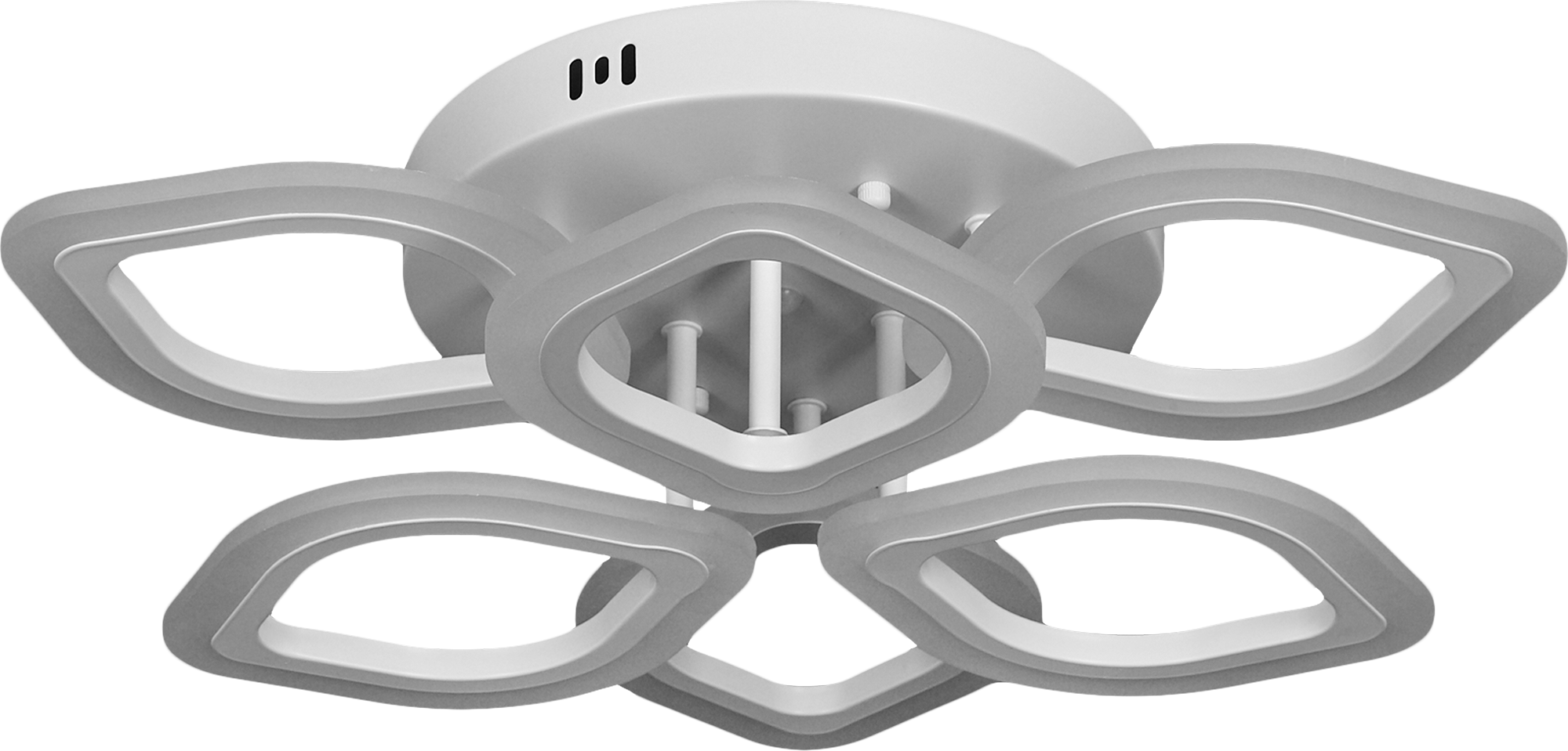 Изображение товара Люстра потолочная светодиодная Escada 10212/6 с пультом управление белая 26 м²