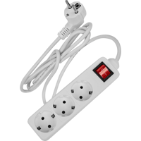 Изображение товара Удлинитель бытовой Защита Про 3 розетки с заземлением 1,8 м Изображение товара Удлинитель бытовой Защита Про 3 розетки с заземлением 1,8 м