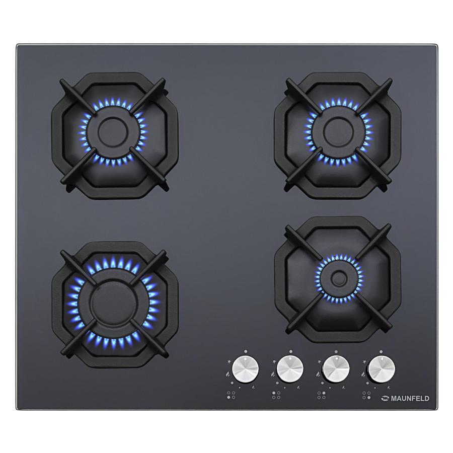 Изображение товара Газовая варочная панель Maunfeld EGHG.64.2CB/G 59 см 4 конфорки цвет черный