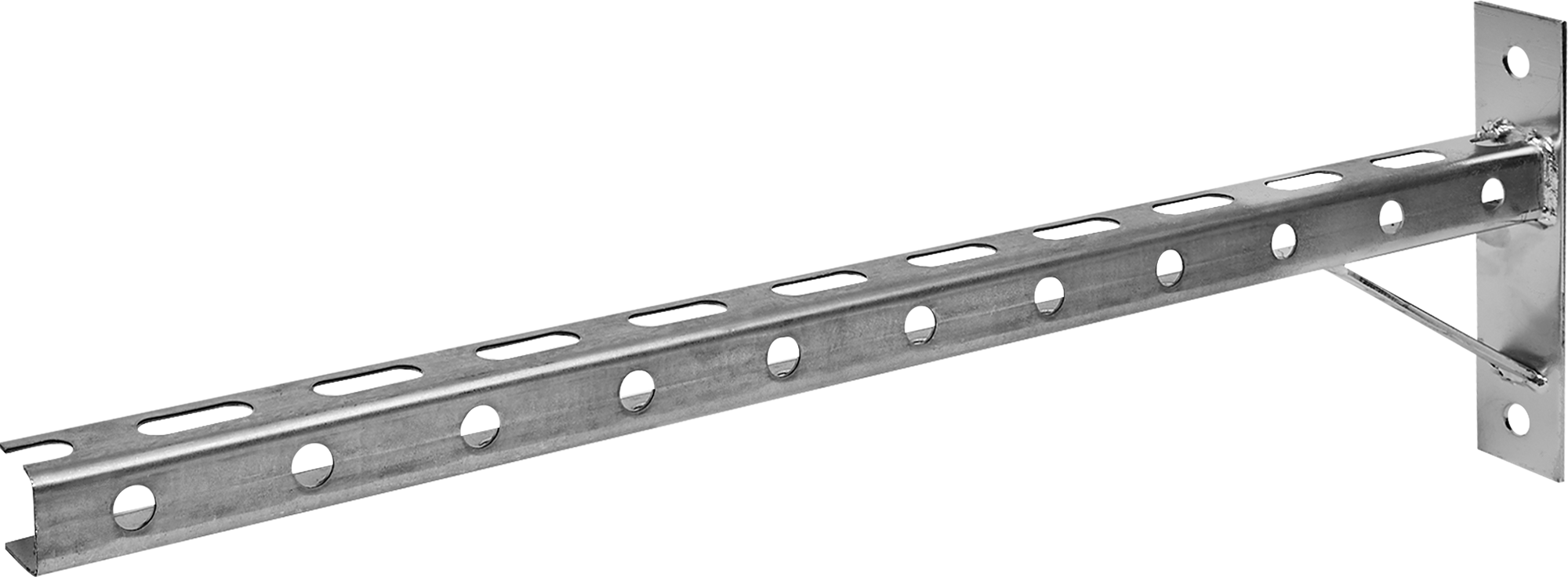 Кронштейн опорный мебельный левый 600x30x2