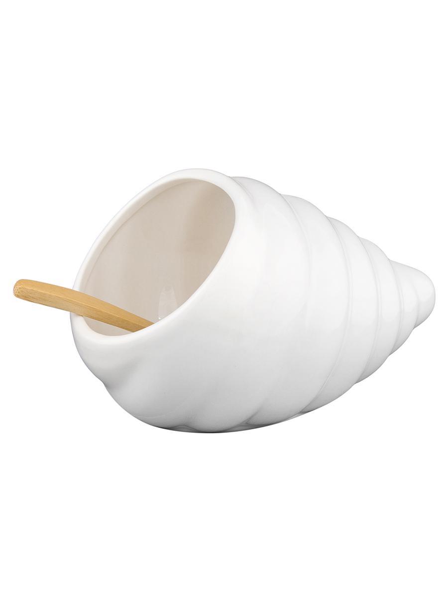 Изображение товара Банка для соли и сыпучих продуктов ELAN GALLERY Ракушка 260 мл фарфор