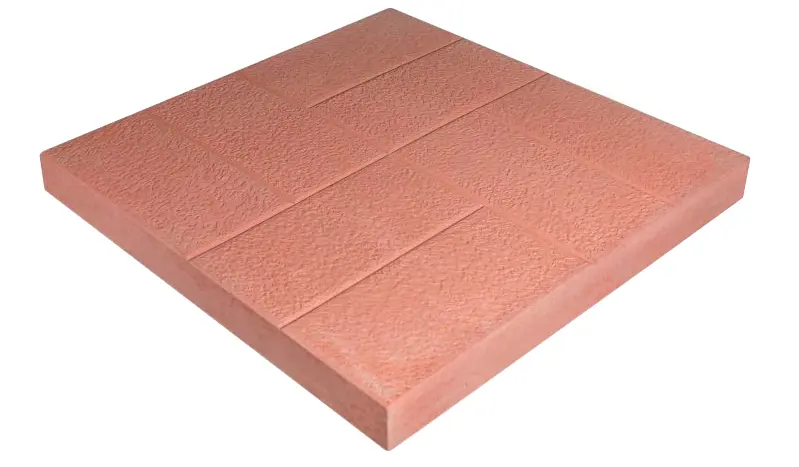 Плитка тротуарная шагрень 300x300x30 мм цвет красный