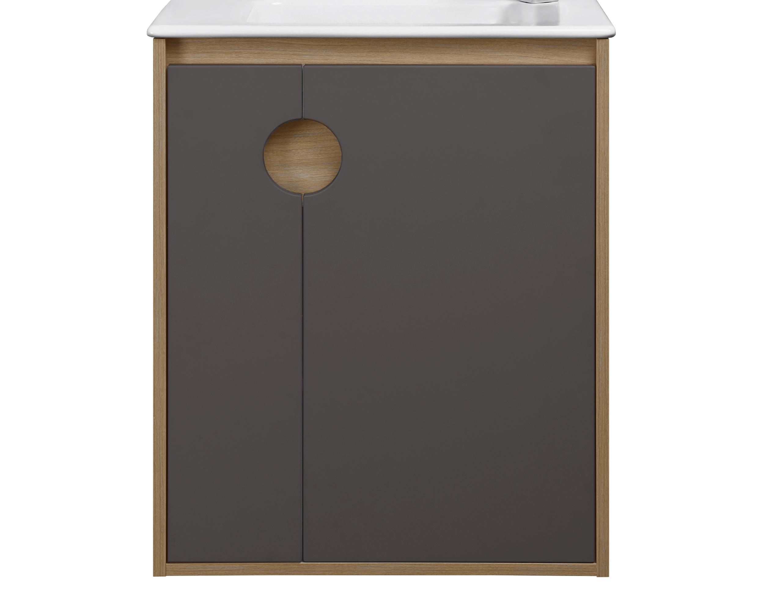 Изображение товара Тумба под раковину напольная Aquaton Анси 60 см цвет шоколад