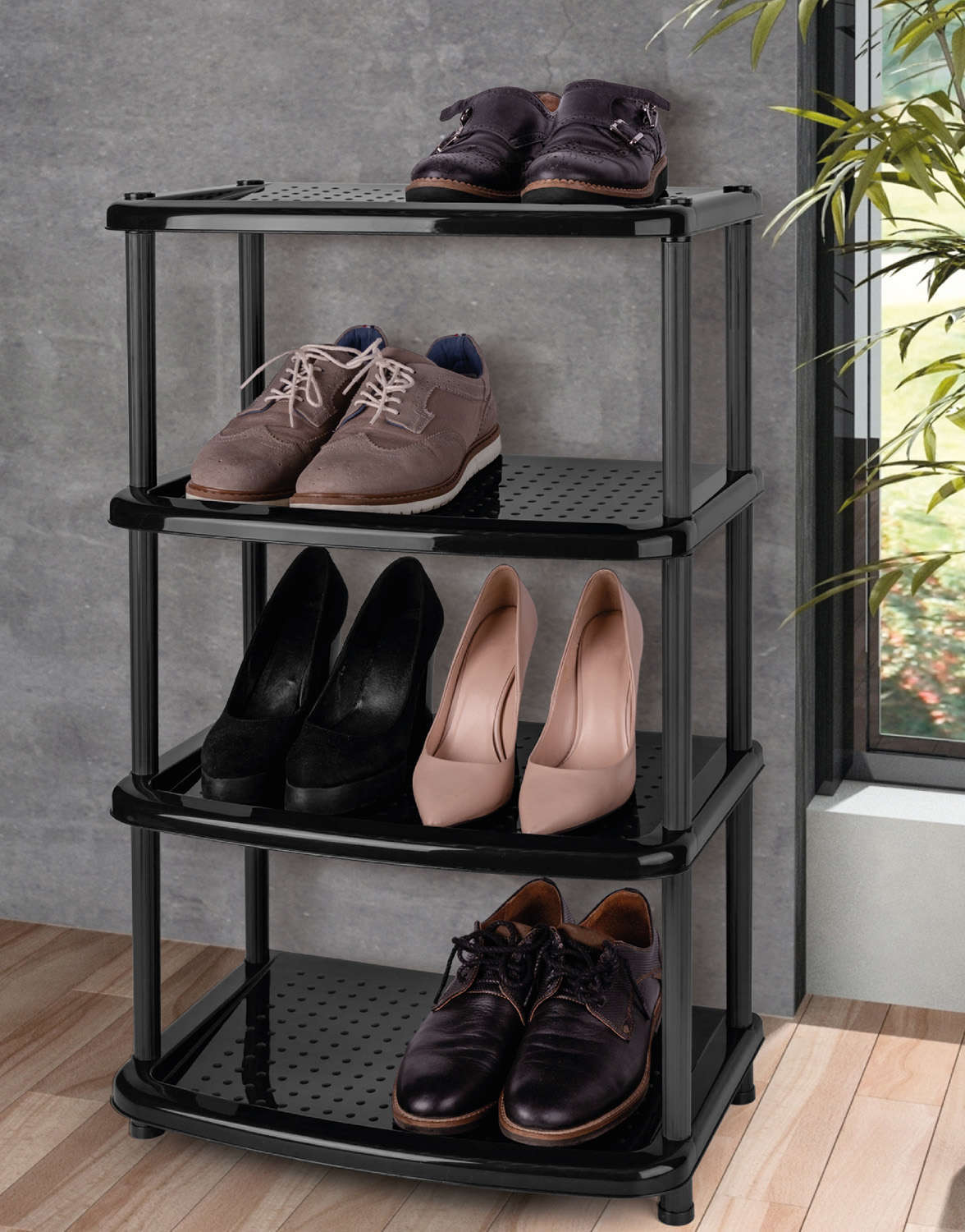 Изображение товара Этажерка для обуви Бытпласт Паола 433239813 49x31x78 см короб для обуви