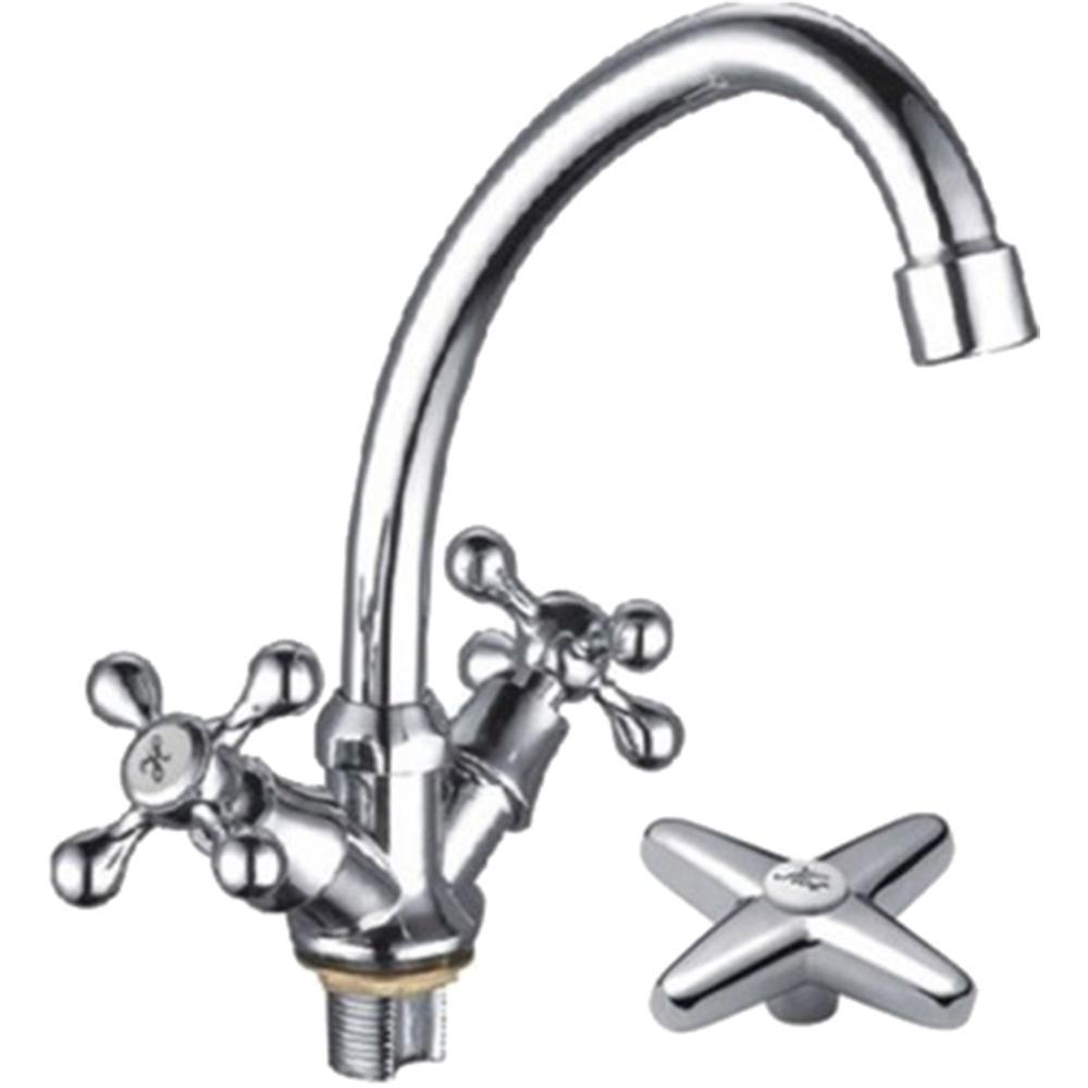 Изображение товара Двухвентильный смеситель Ledeme L4920 силумин излив 19.20 см цвет хром