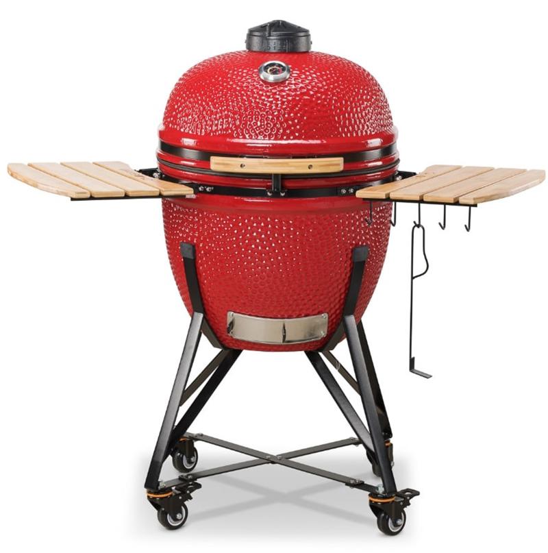 Изображение товара Гриль Kamado Bono Grande 23" ø59 h120 см керамика красный