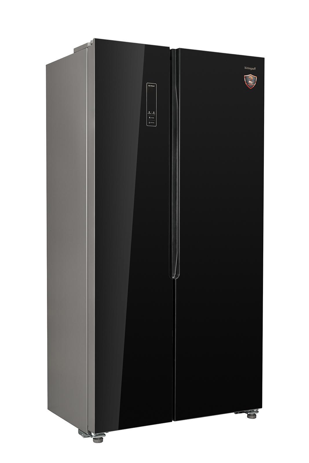 Изображение товара Отдельностоящий холодильник Weissgauff WSBS 500 NFB черный инверторный