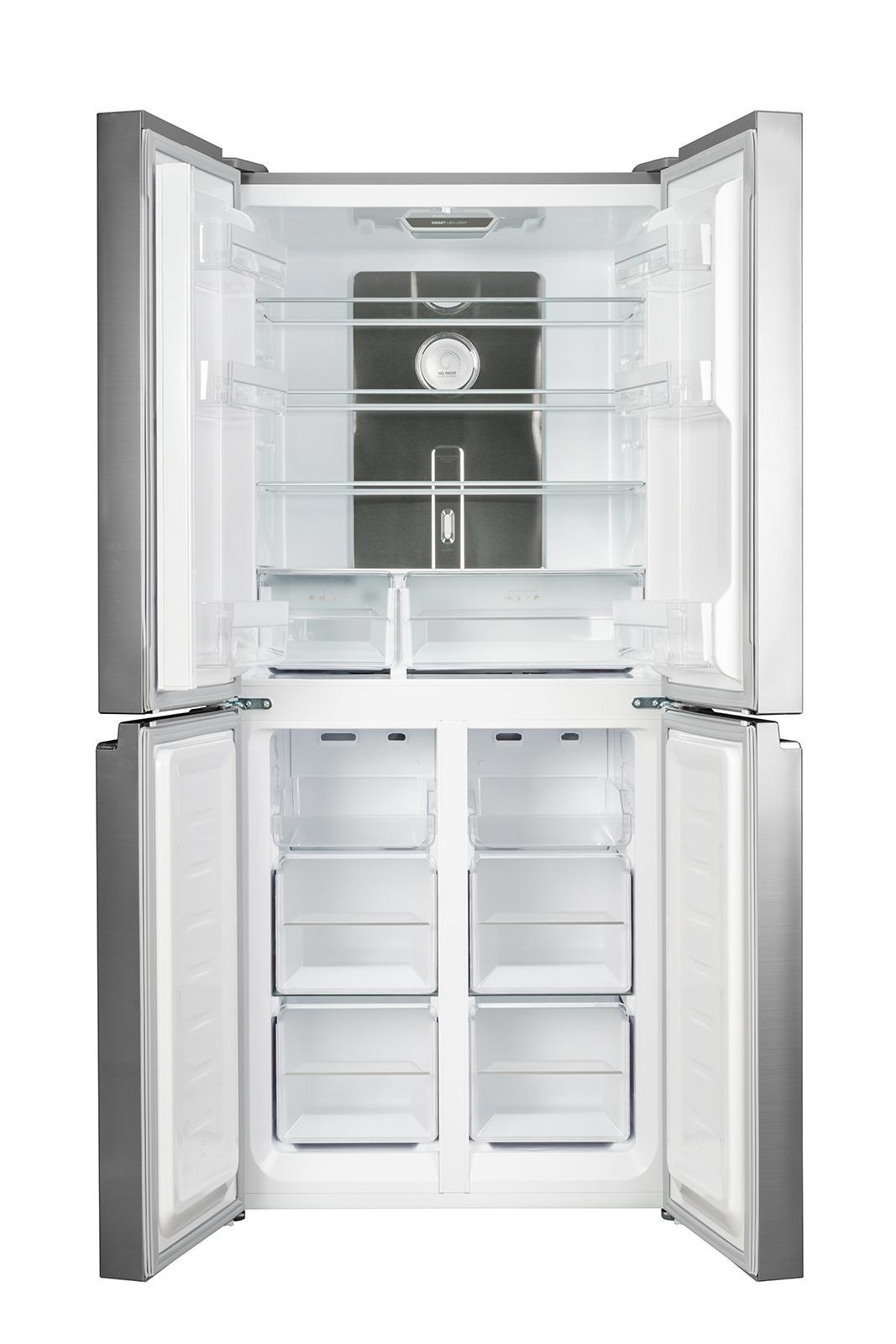 Изображение товара Отдельностоящий холодильник Weissgauff WCD 486 NFX 2-дверный нержавеющая сталь