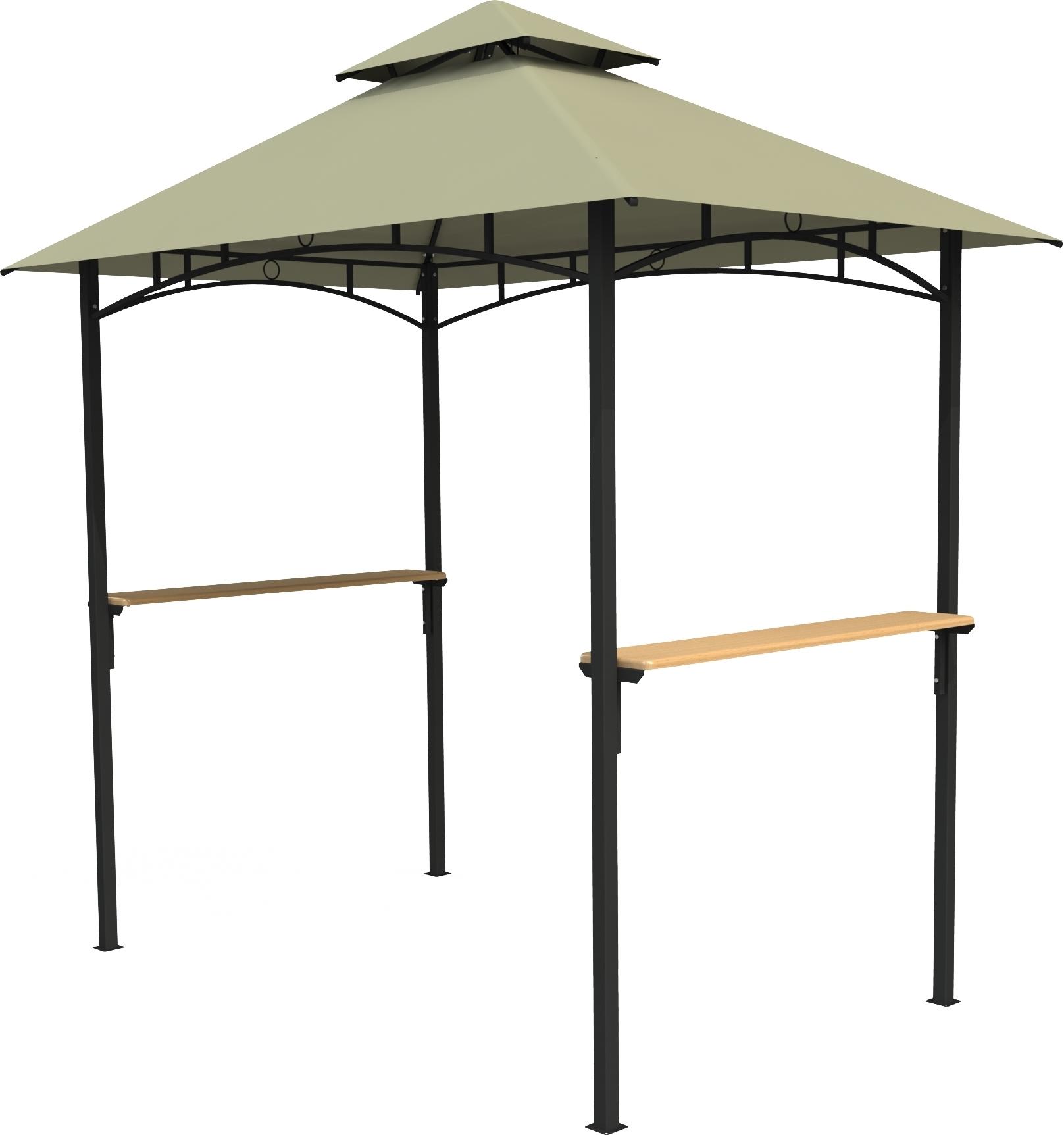 Изображение товара Шатер садовый Аромат 2.45х1.52х2.56 м сталь серый (без штор)