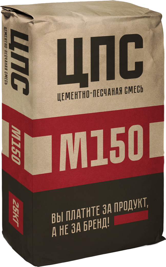 Изображение товара Смесь цементно-песчаная M150 (ЦПС) 25 кг