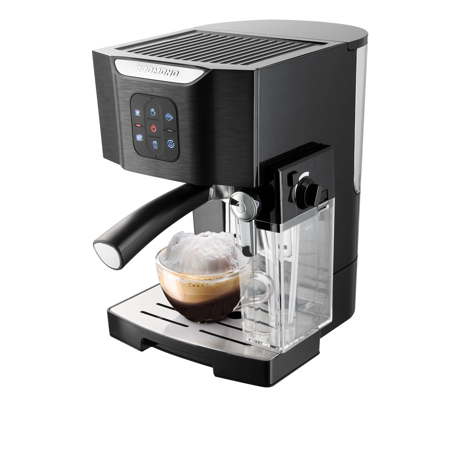 Изображение товара Кофеварка REDMOND RCM-1511 с молочной пеной и подогревом чашек