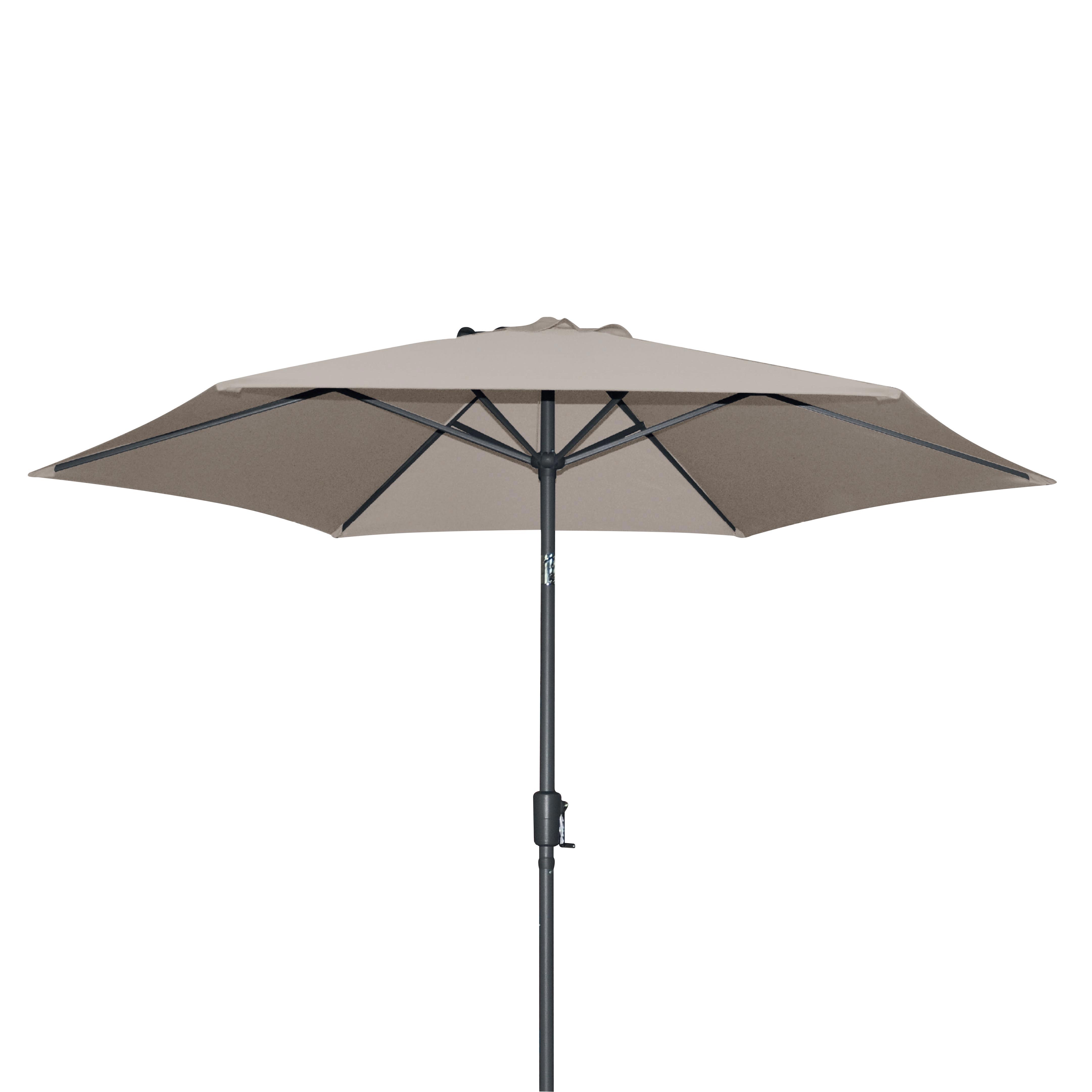 Изображение товара Зонт садовый GREEMOTION Ø 270 см бежевый с наклоном UV50+ легкое раскрытие