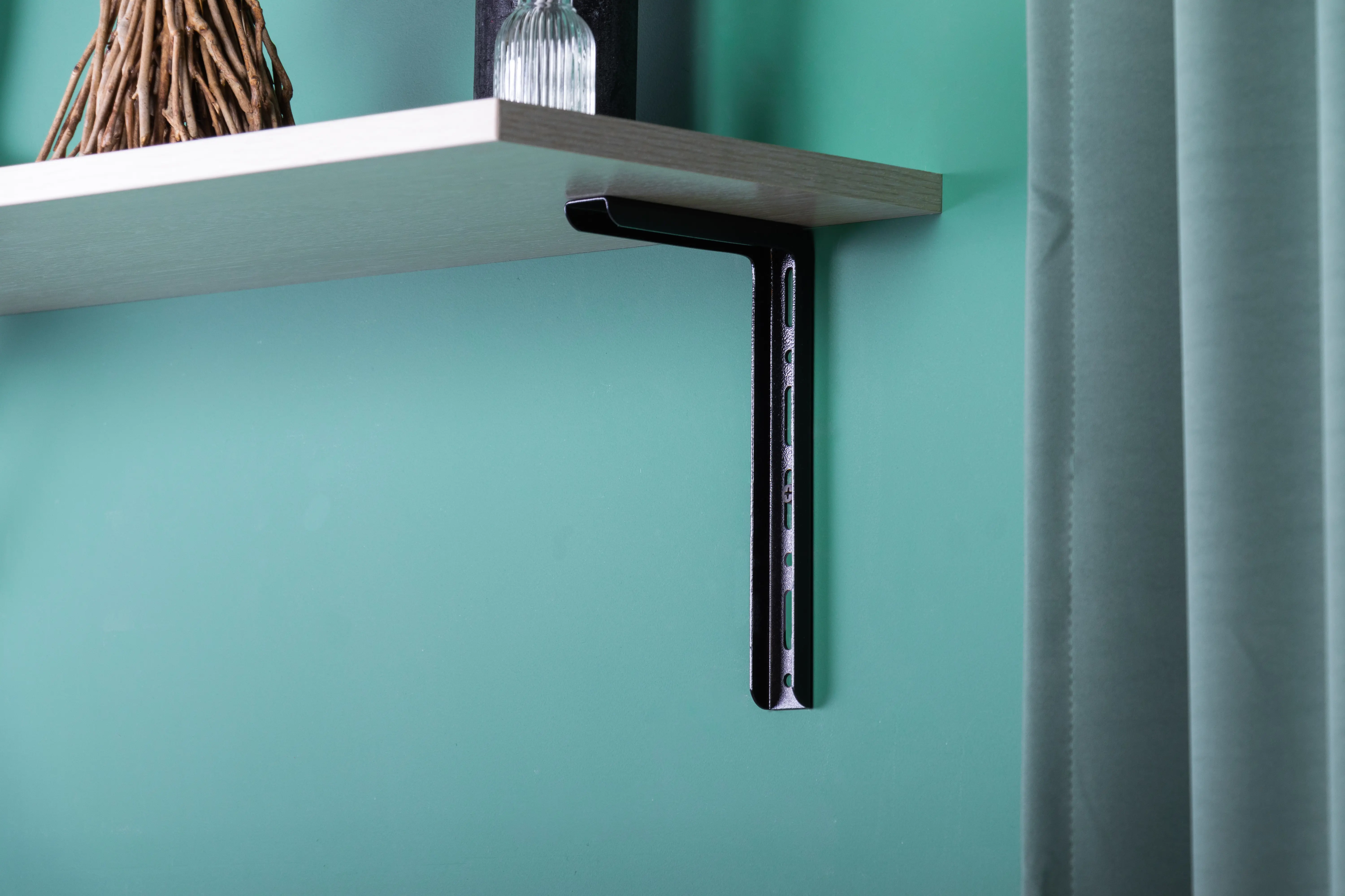 Кронштейн Larvij Modern1 21.5x35 см сталь нагрузка до 40 кг цвет чёрный - 4