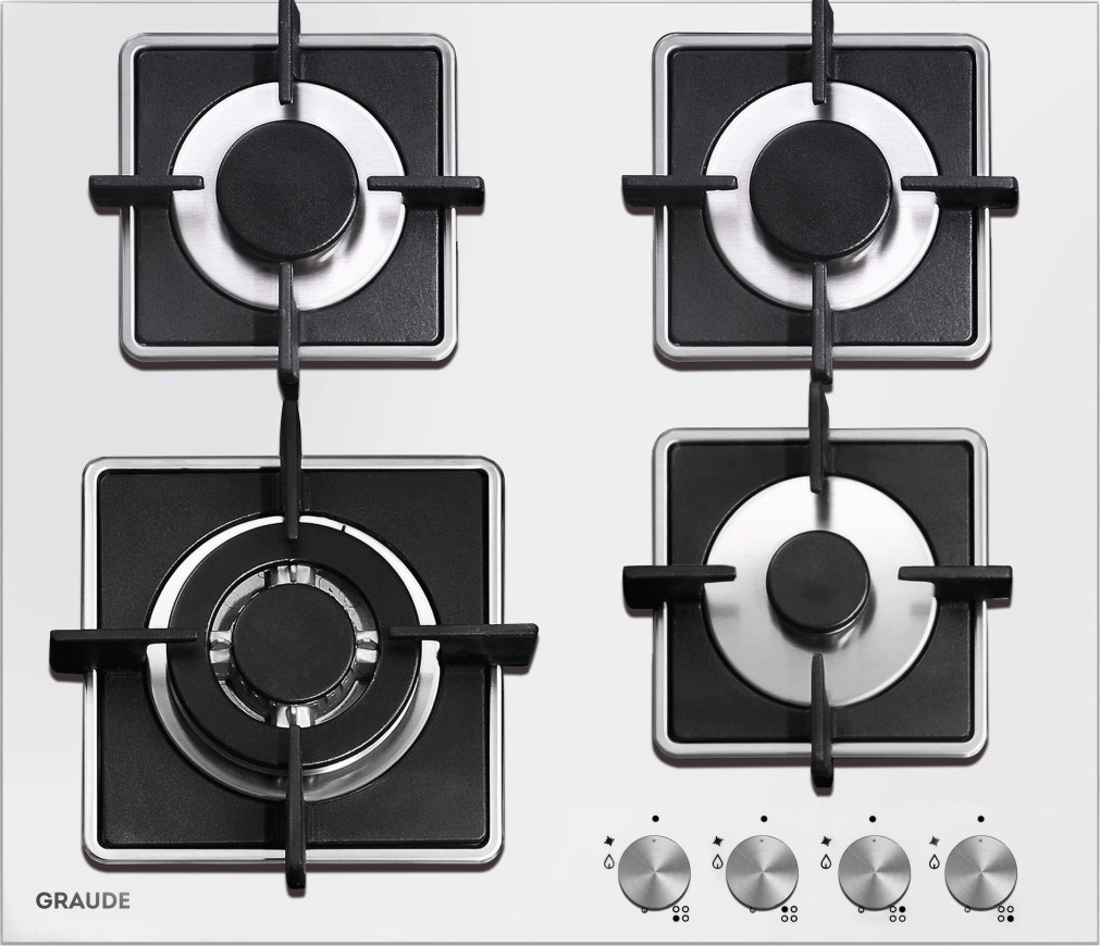 Изображение товара Газовая варочная панель Graude GS 60.3 W 59 см 4 конфорки цвет белый