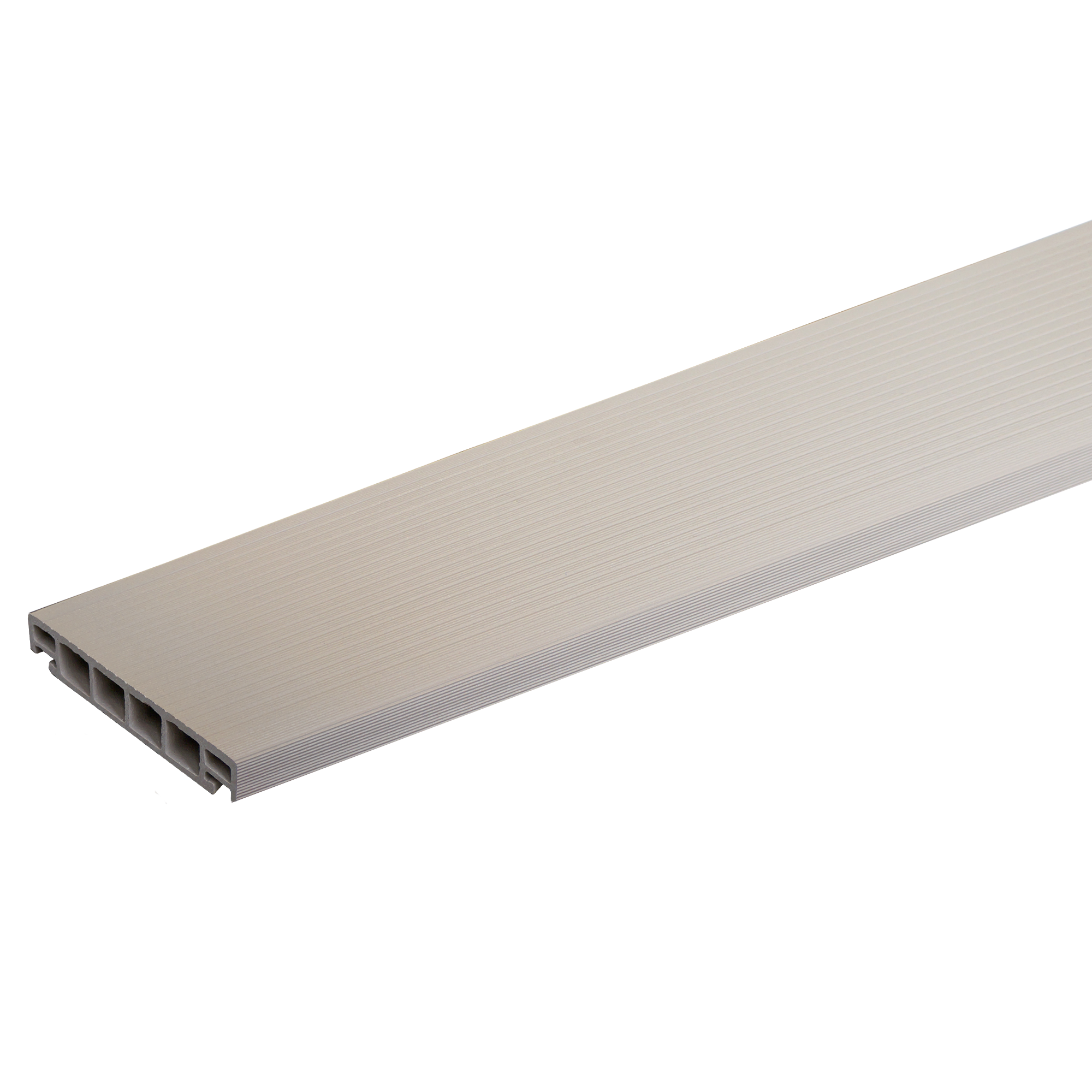 Изображение товара Террасная доска ДПК ITP цвет дуб беленый 4000x162x26 мм вельвет 0.648 м²