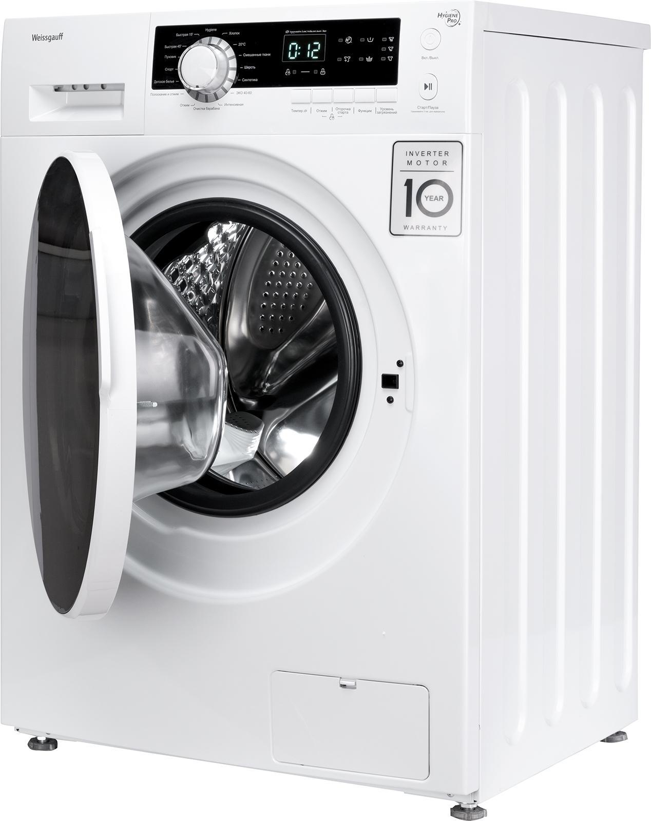 Изображение товара Стиральная машина Weissgauff WM 4927 DC Inverter, 7 кг, класс A+++