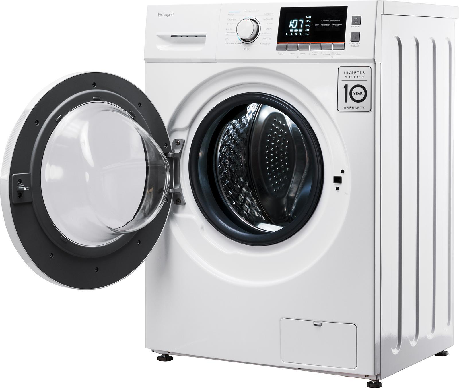 Изображение товара Современная стиральная машина Weissgauff WM 4947 DC Inverter 7 кг A+++