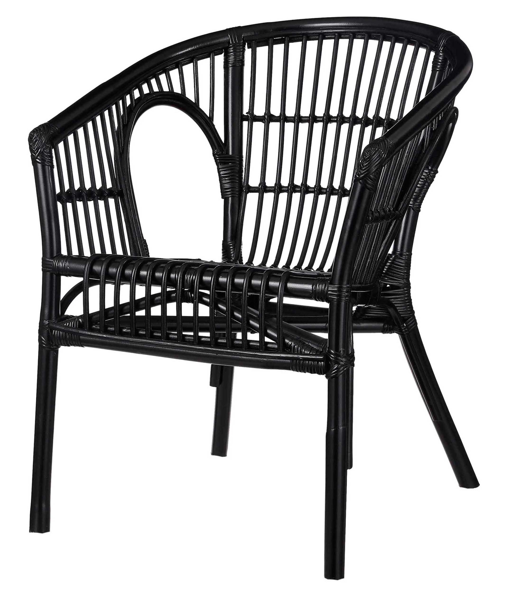 Изображение товара Садовое кресло Zambia 58x76x59 см ротанг черный