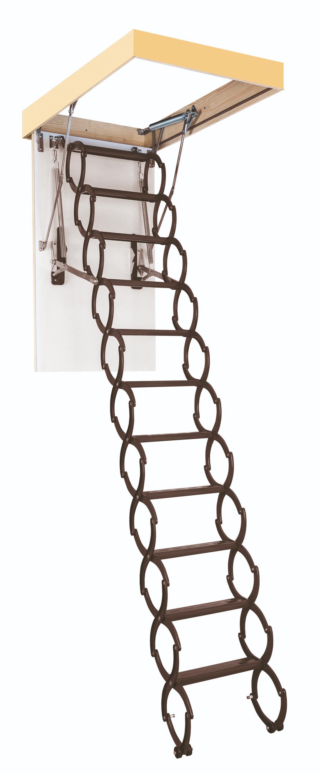 Изображение товара OST-B: ножничная чердачная лестница 80x70 см, 11 секций, 160 кг