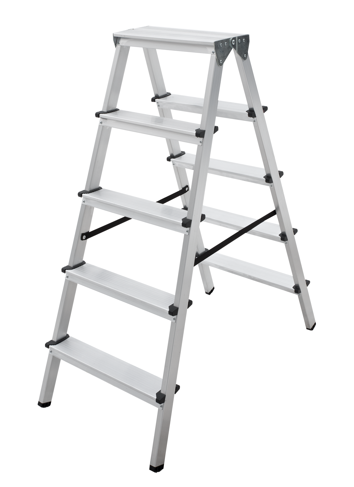 Изображение товара Стремянка двухсторонняя Новая Высота Kroft 1120 5 ступеней алюминий Россия