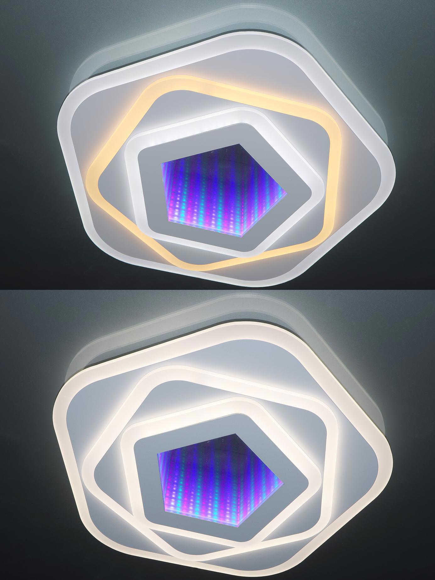 Изображение товара Люстра потолочная светодиодная Natali Kovaltseva 120W с тоннелем 81033/5C — современная модель для 