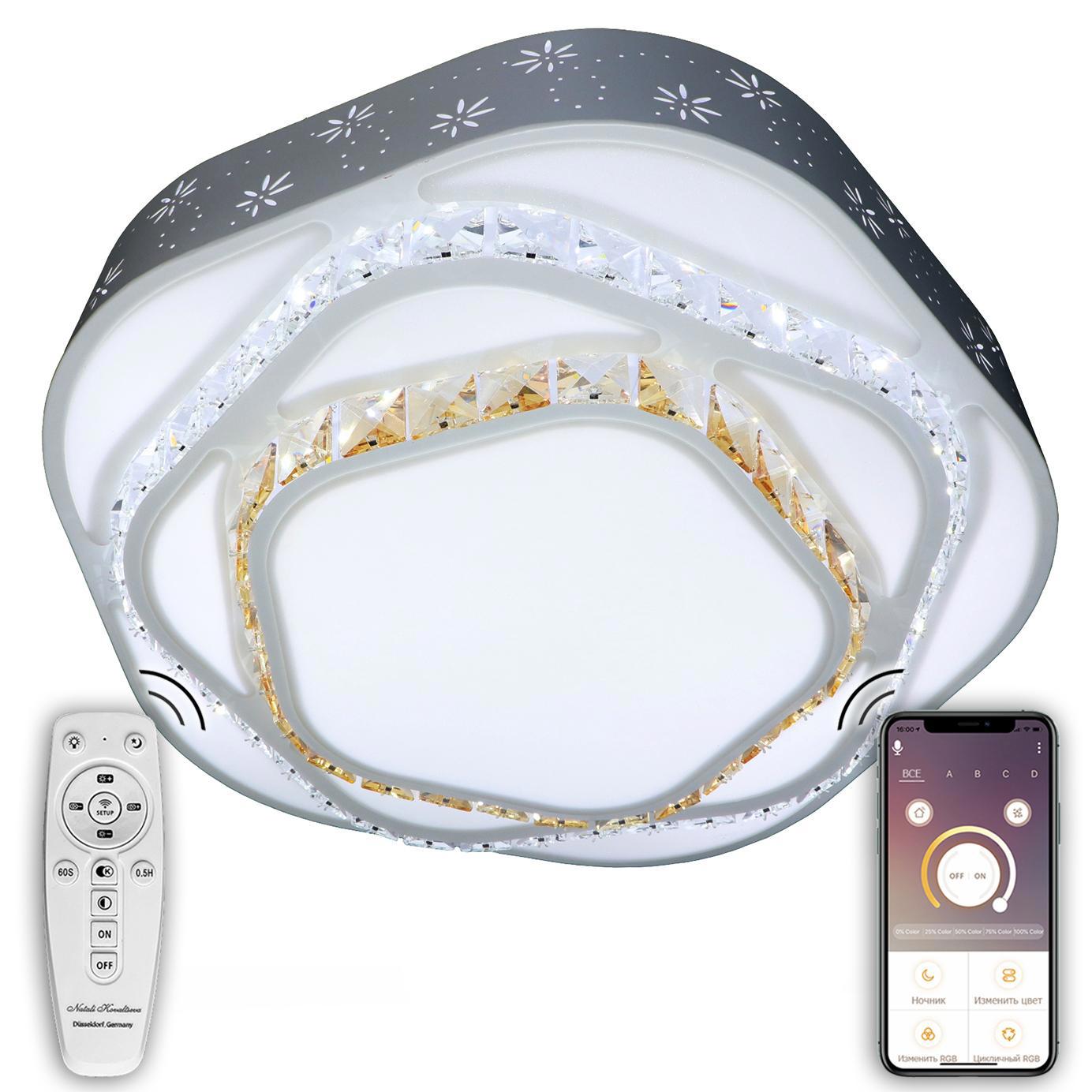 Изображение товара Люстра потолочная светодиодная Natali Kovaltseva 80W TECHNOLOGY STYLE 71025/1W