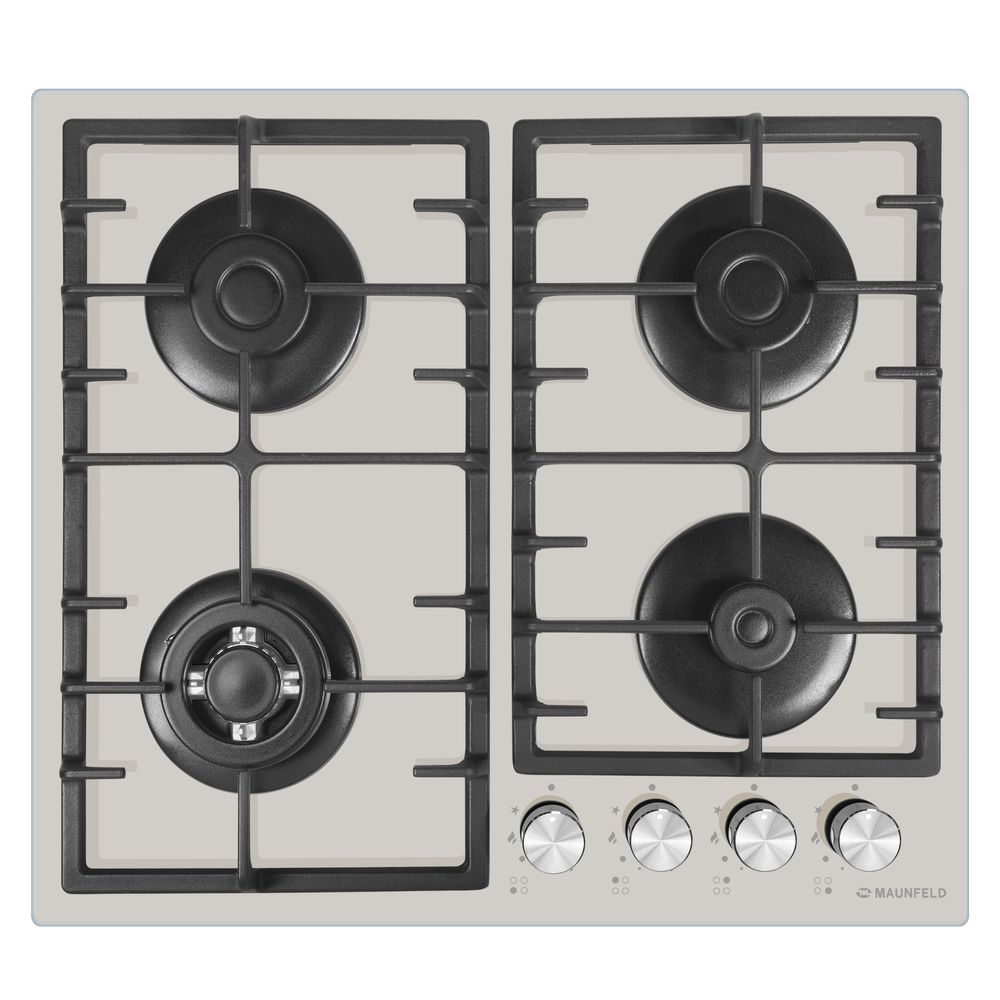 Изображение товара Газовая варочная панель Maunfeld EGHG.64.33CBG/G 59 см 4 конфорки цвет серо-бежевый