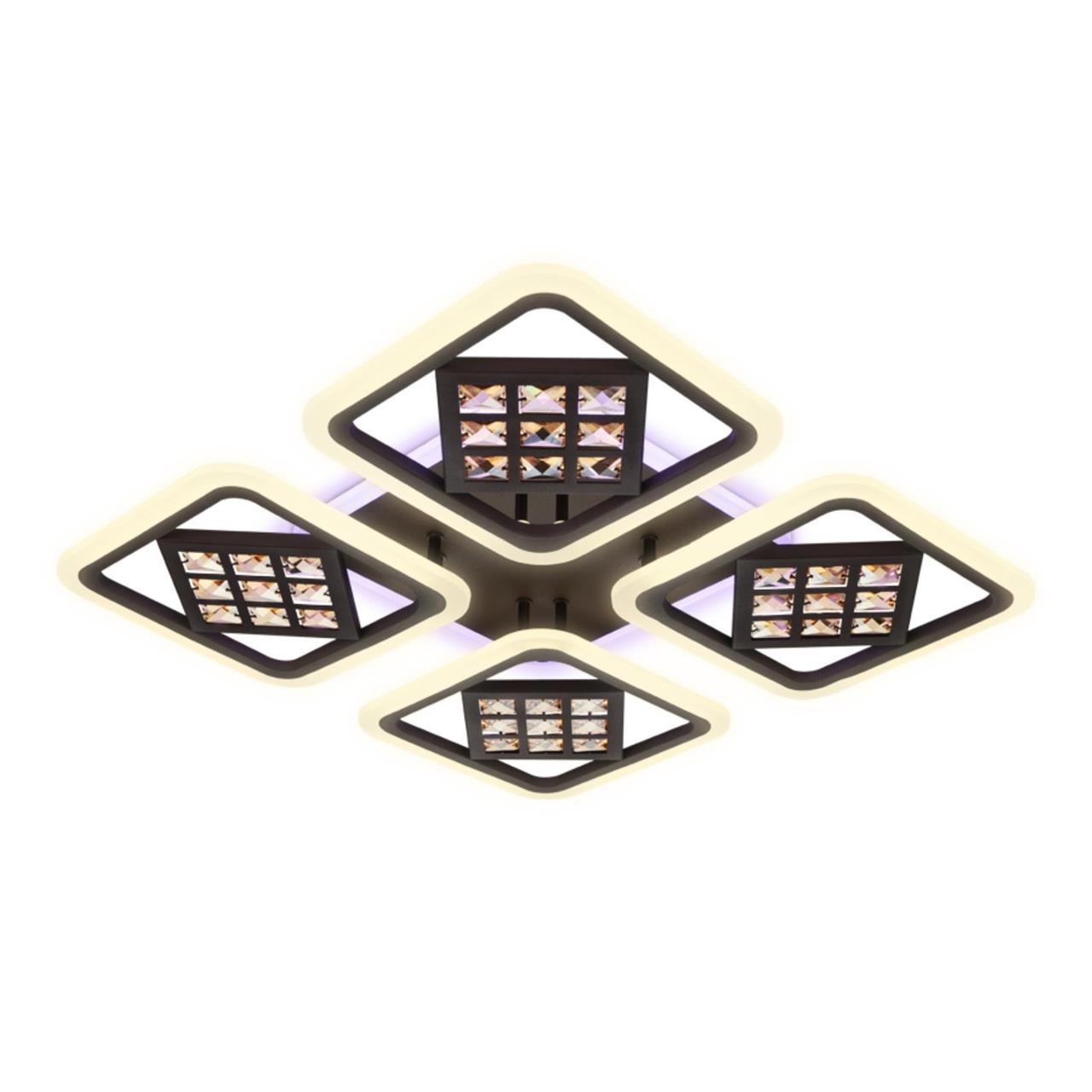 Изображение товара Люстра потолочная светодиодная Ambrella Light Ice FA287 116W коричневый квадрат