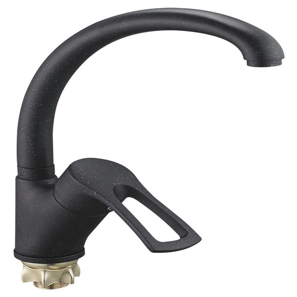 Изображение товара Смеситель для кухни G.LAUF 9G4-A181KB черный матовый поворотный 5 лет гарантия