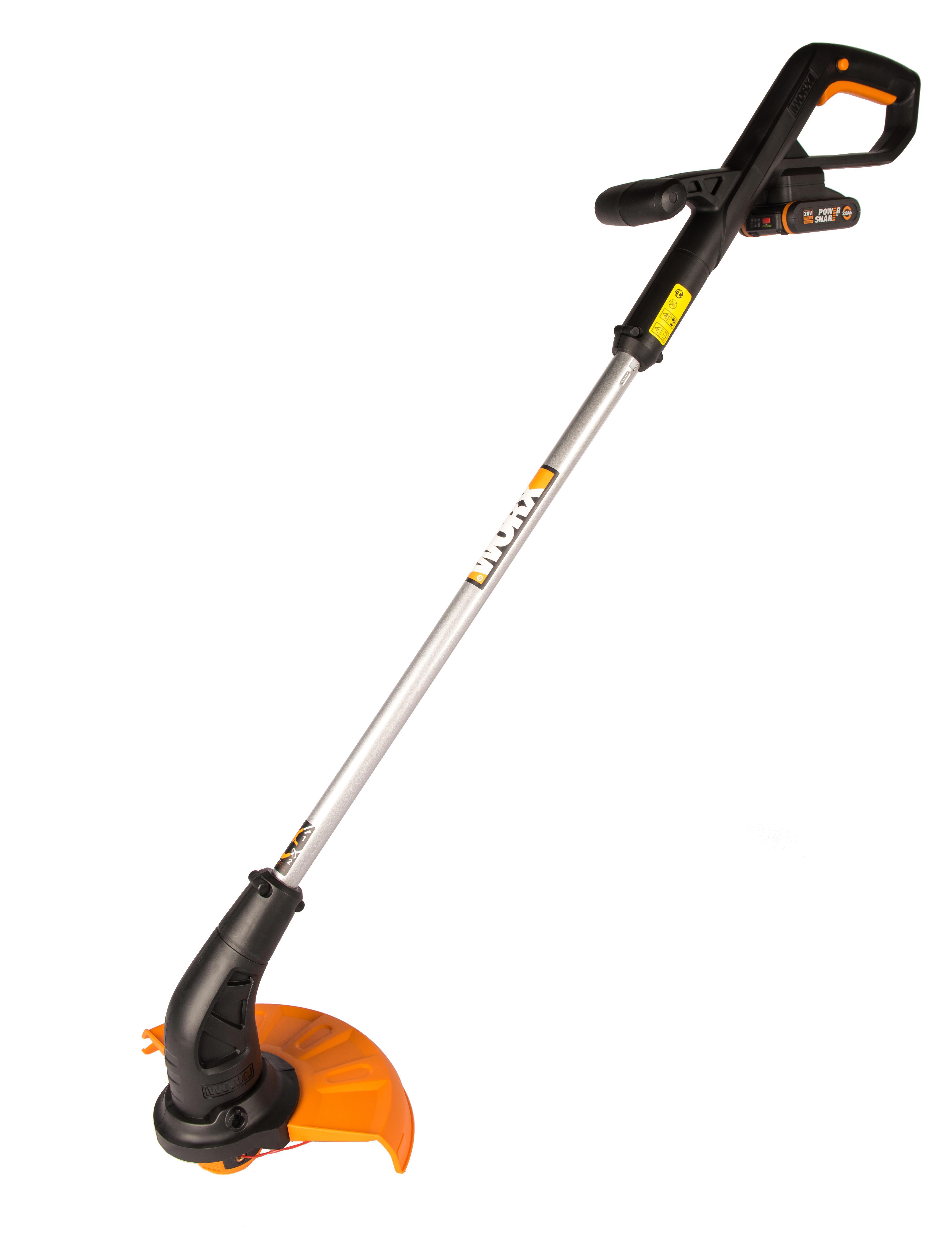 Изображение товара Триммер аккумуляторный Worx Wg157e 20 В 1x2 Ач АКБ и ЗУ в комплекте