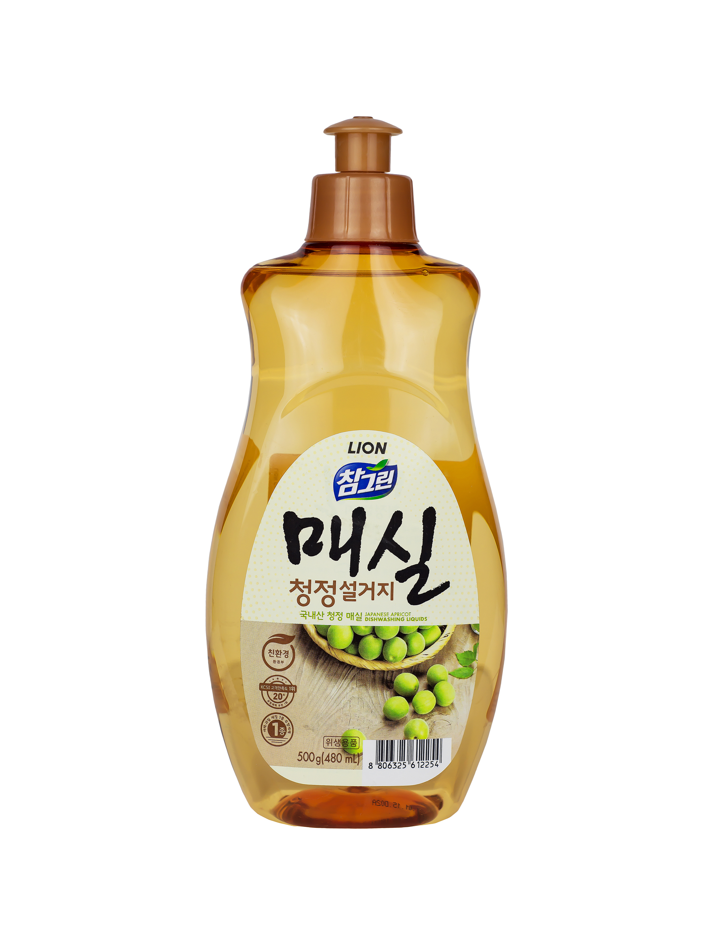 Изображение товара Средство для мытья посуды LION 612254 абрикос Chamgreen Japanese apricot 500 мл