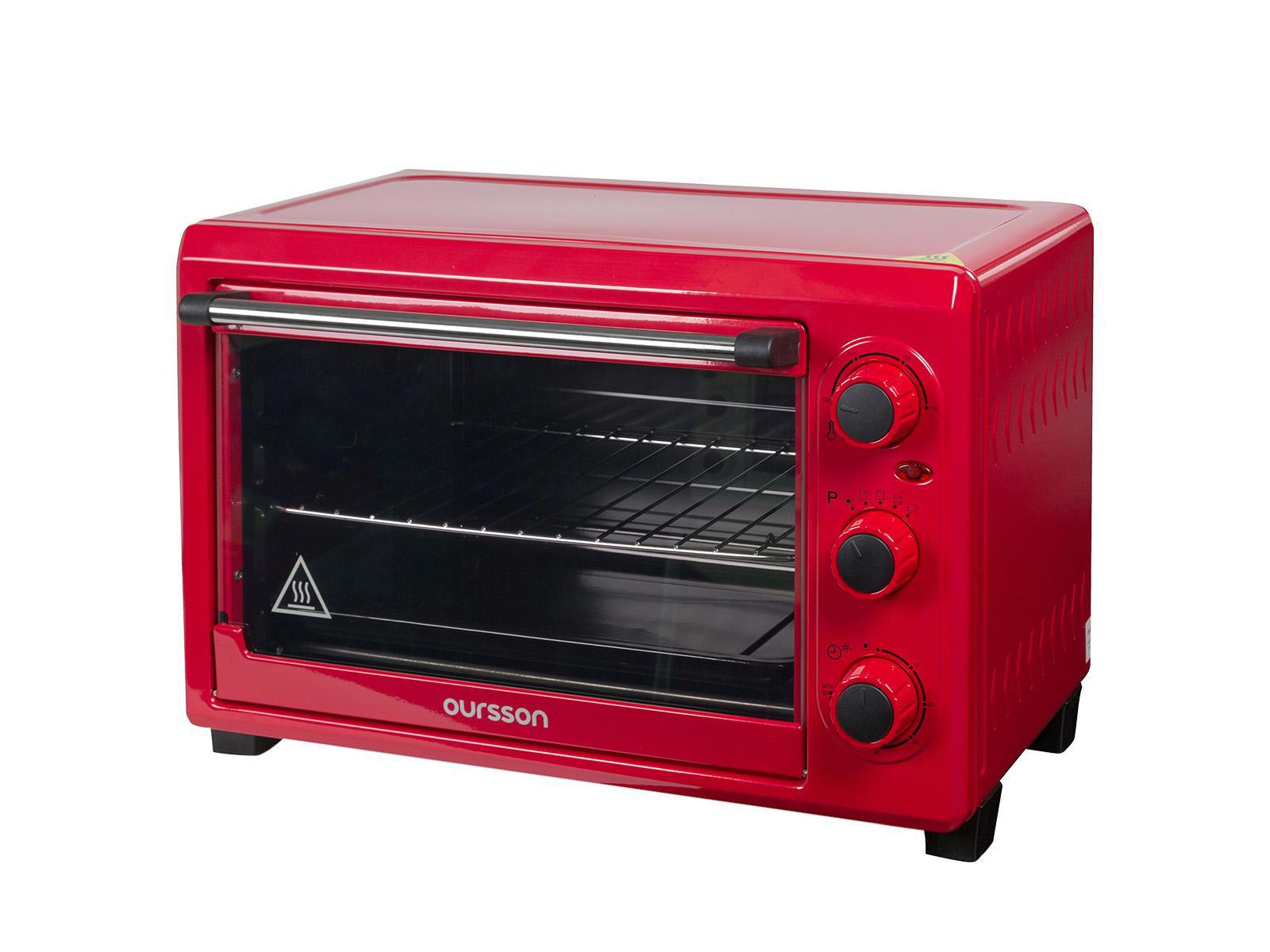 Изображение товара Мини-духовка OURSSON MO2610/RD 26 литров, электропечь с грилем и таймером