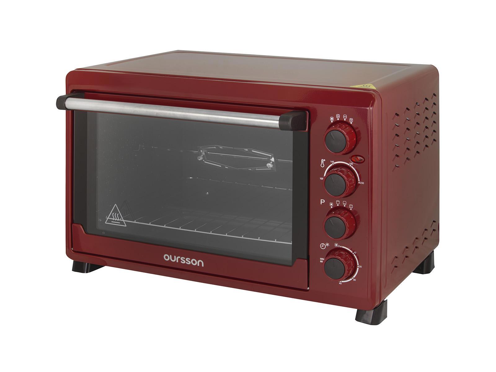 Изображение товара Электропечь 2000 Вт Oursson MO3815/DC 54x34x39 см цвет бордовый