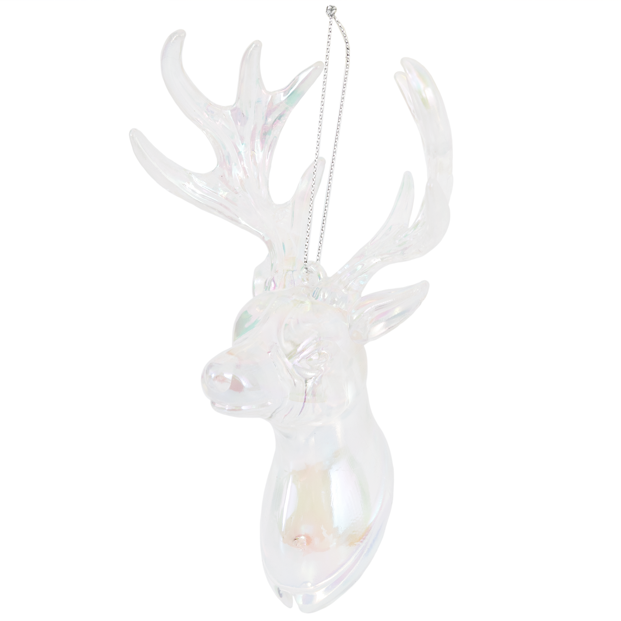Изображение товара Украшение ёлочное Голова оленя акрил 14 см