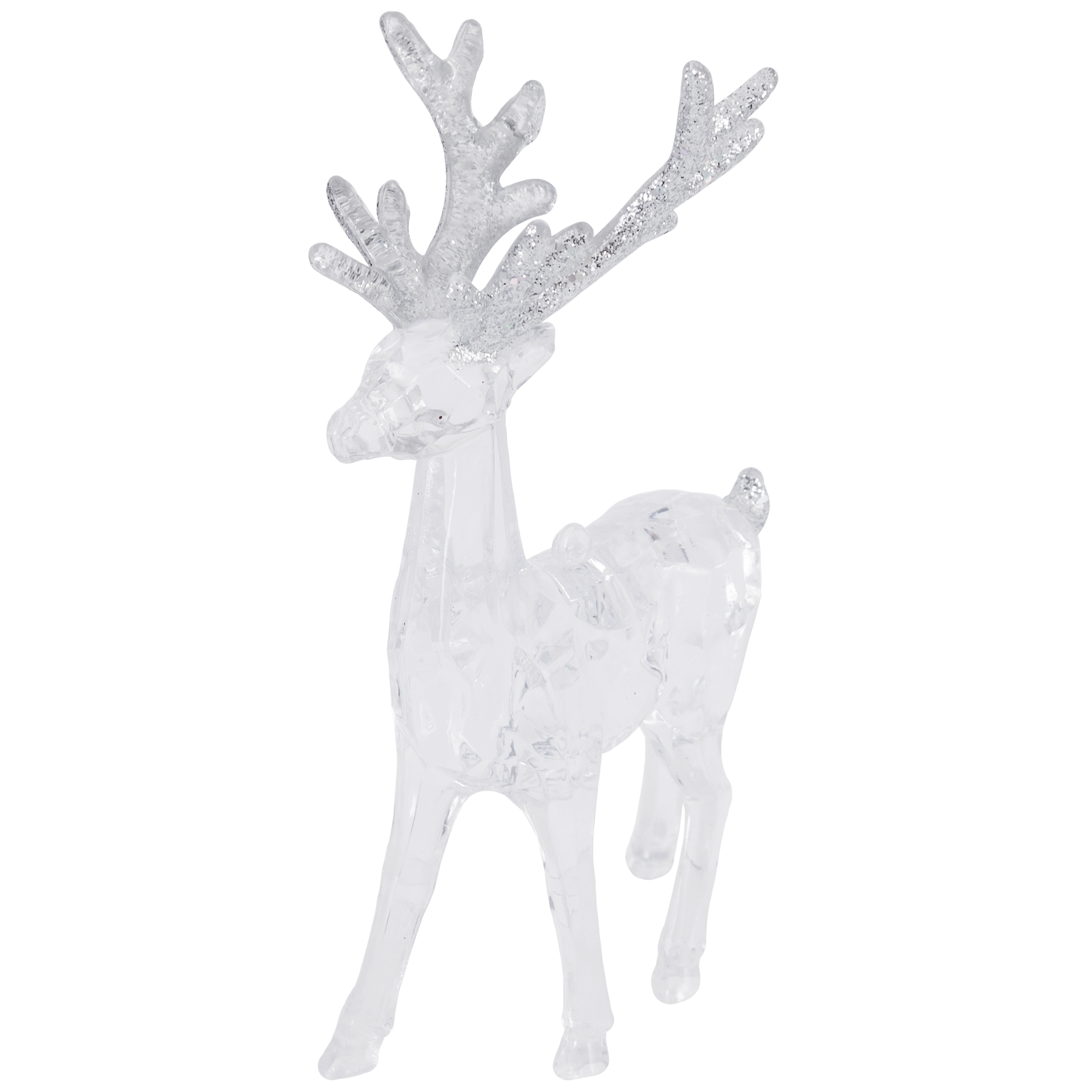 Изображение товара Елочное украшение Радужный олень из акрила 15 см новогодний декор