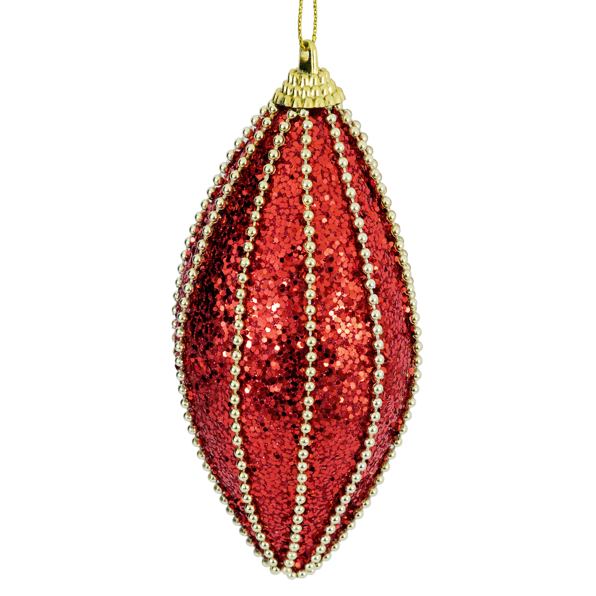 Изображение товара Елочная игрушка «Капелька» 9 см красный