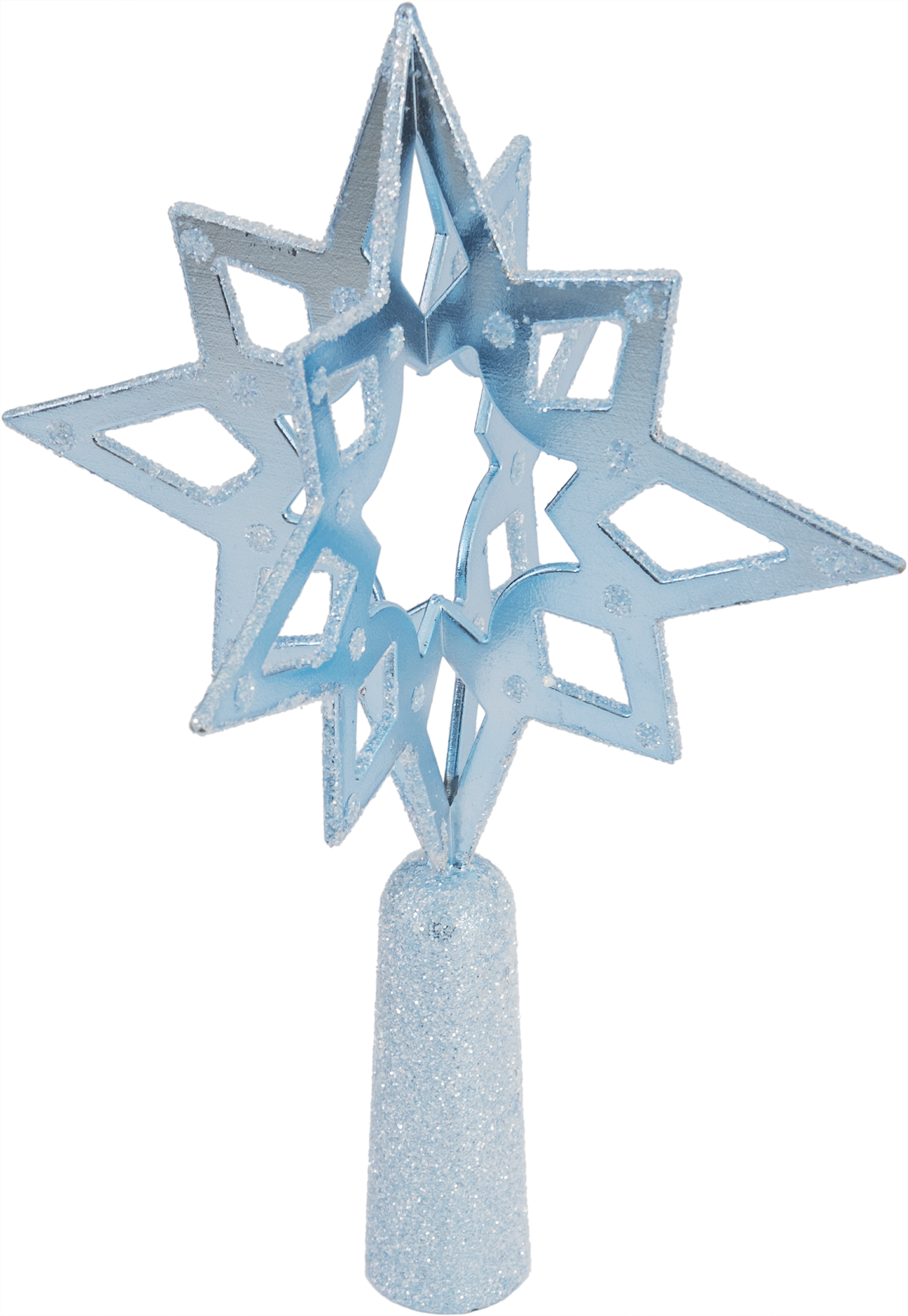 Изображение товара Верхушка на елку «Европейская» h19 см голубой