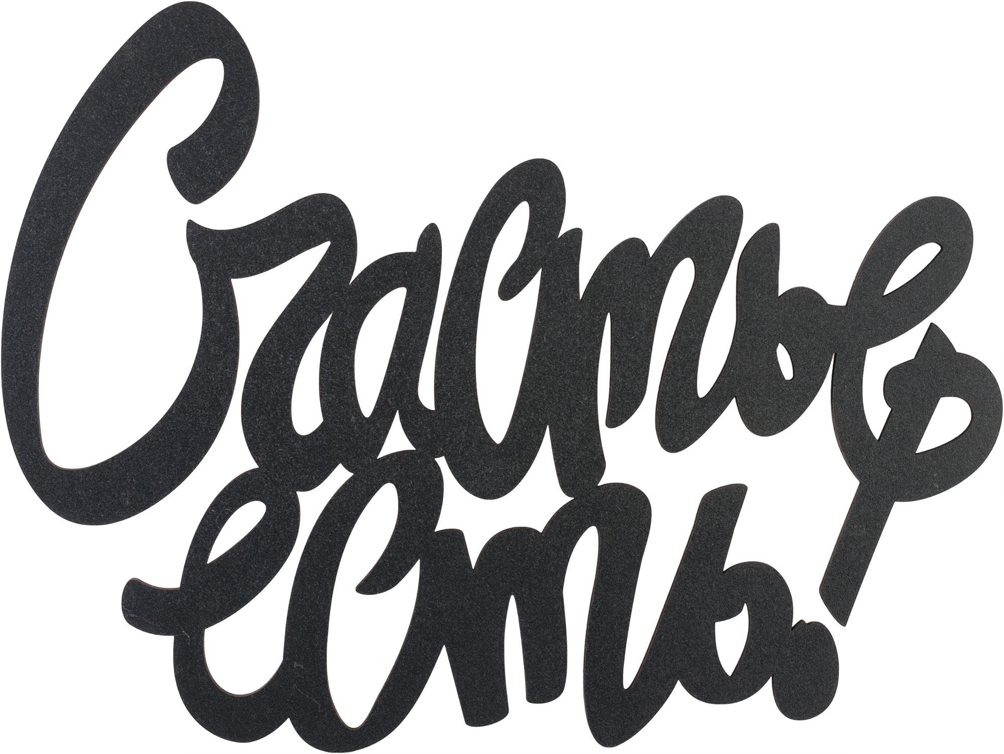 Панно декоративное счастье есть 45x55см цвет черный