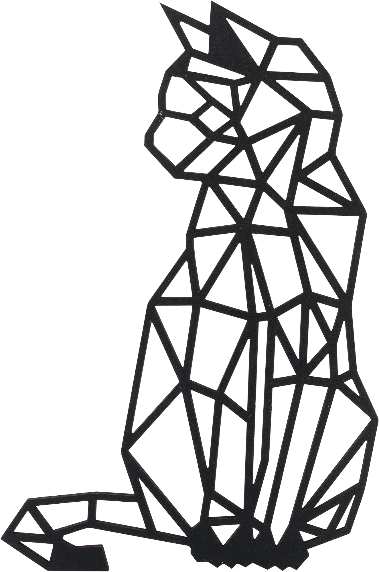 Изображение товара Панно декоративное кошка 45x55 см цвет черный