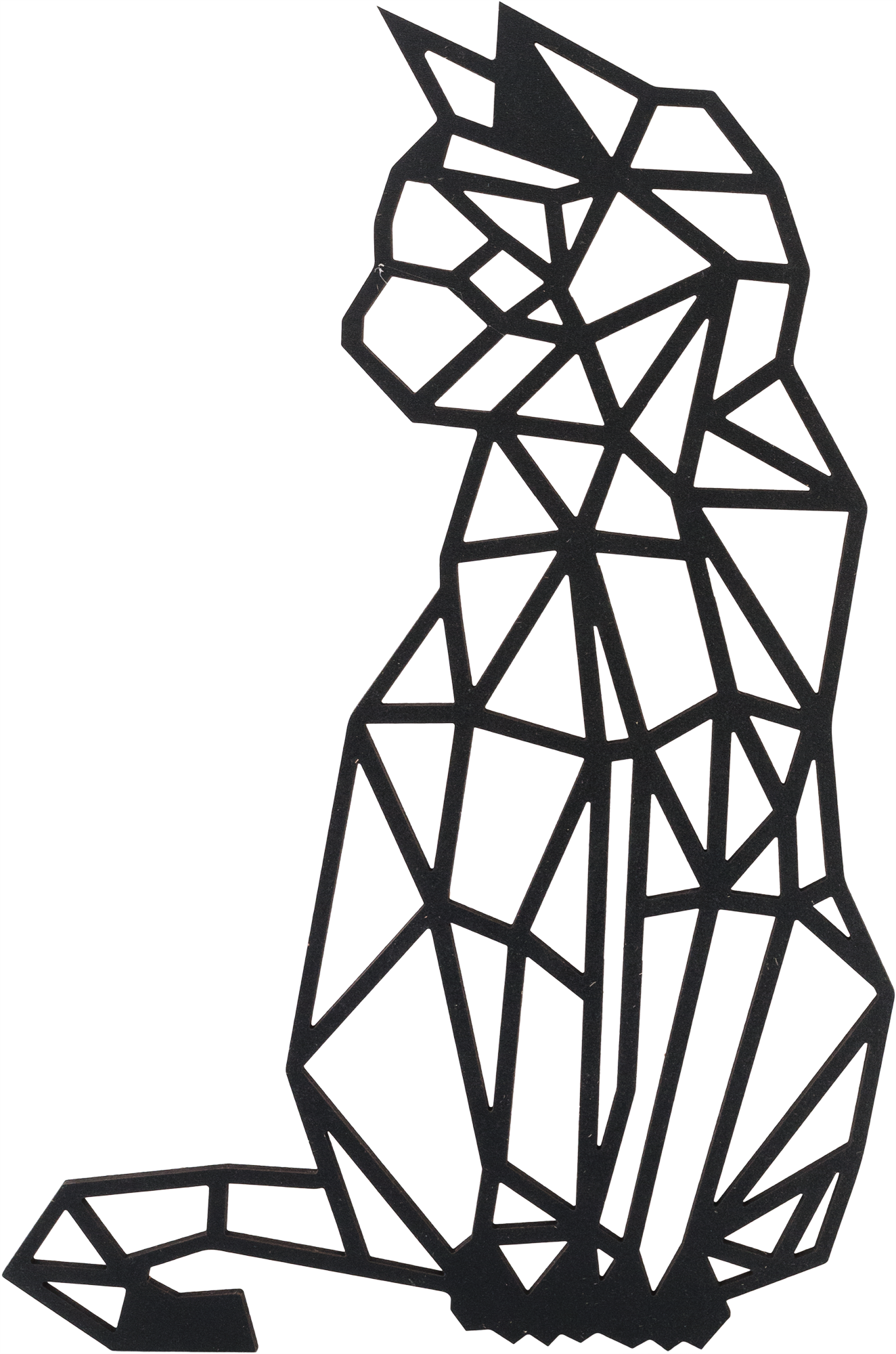 Панно декоративное кошка 45x55 см цвет черный