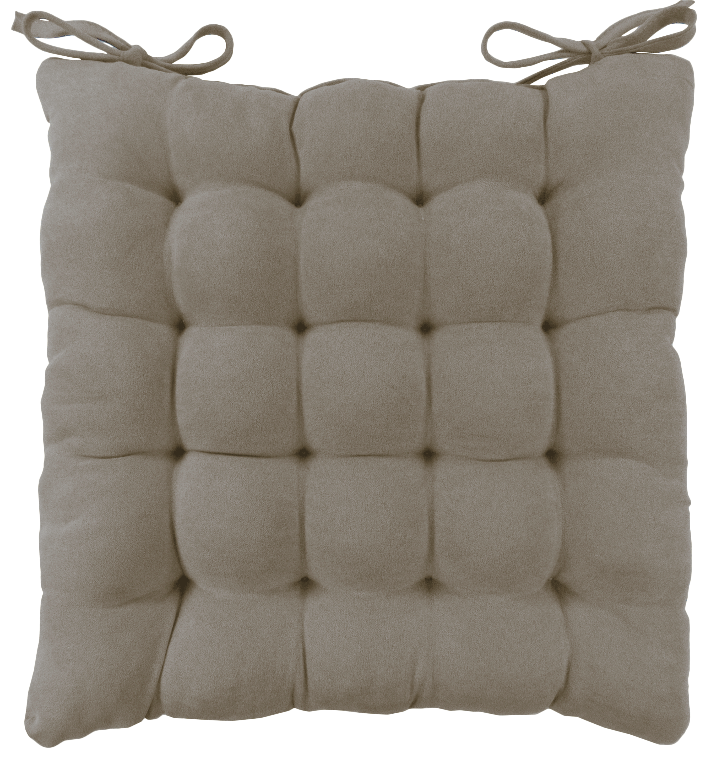 Подушка для стула Linen Way 38x6x38 см замша кофейный
