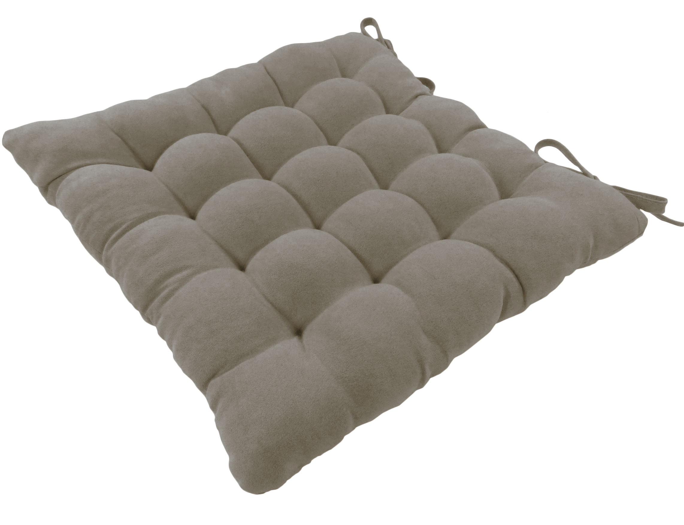Подушка для стула Linen Way 38x6x38 см замша кофейный - 1