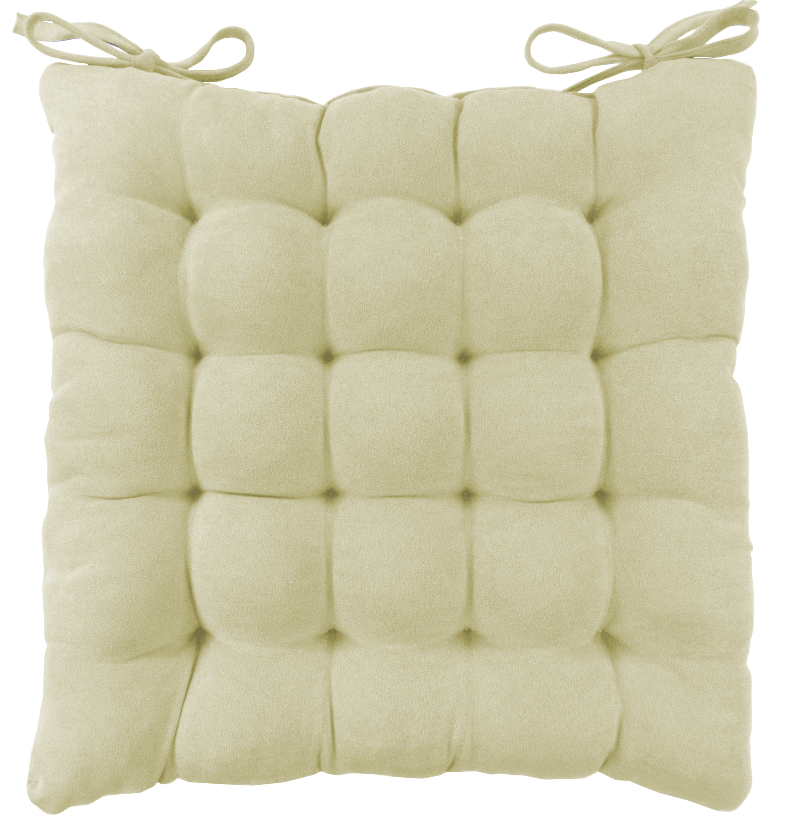Подушка для стула Linen Way 38x6x38 см замша кремовый