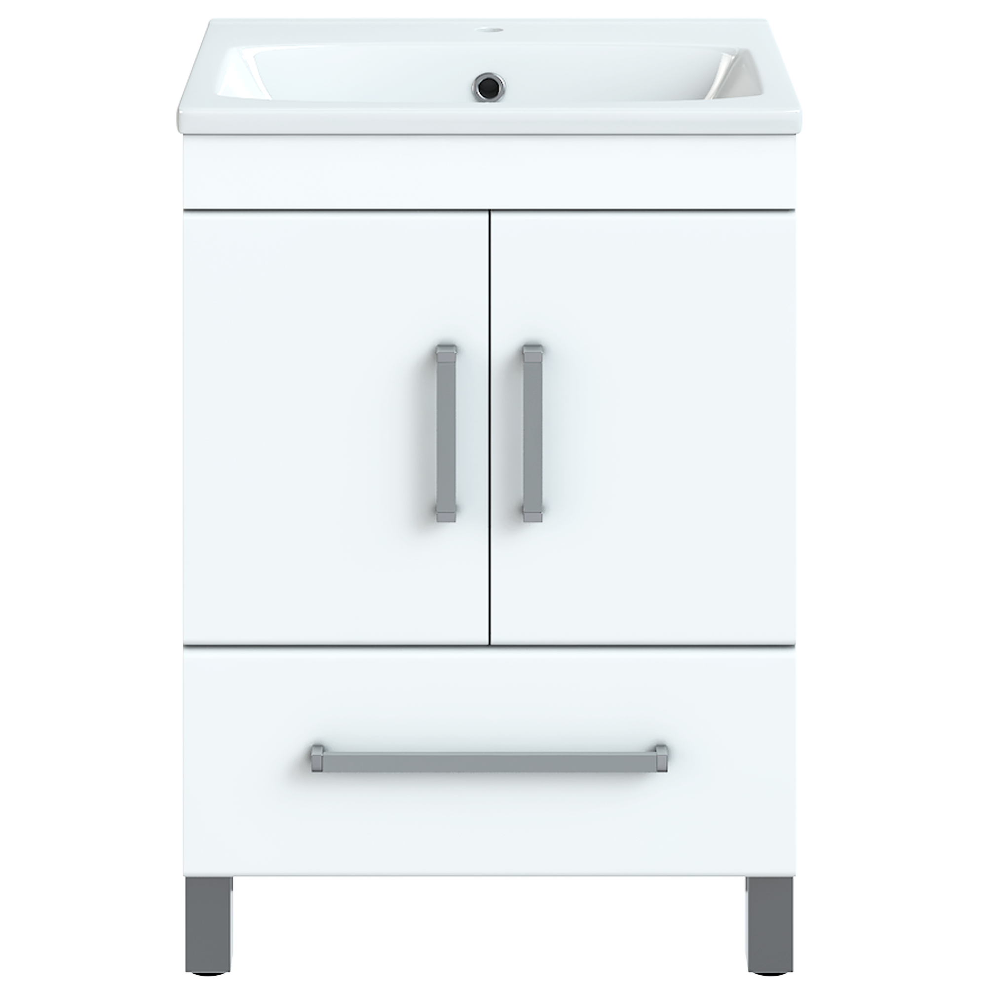 Изображение товара Тумба под раковину напольная Vigo Eggo 75 см цвет белый