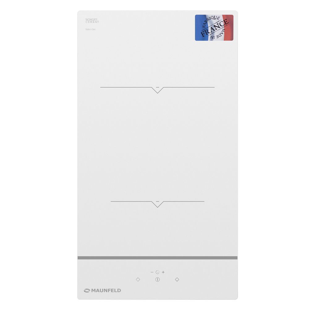 Изображение товара Индукционная варочная панель MAUNFELD MVI31.2HZ.2BT-WH 2 конфорки белый дизайн